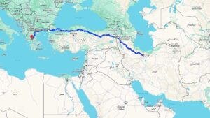 نقشه راه ترکیه به یونان