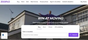 وبسایت Zoopla